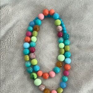 Leetie Lovendale Pink and Blue Beaded Necklaces Vibrant Jewelry